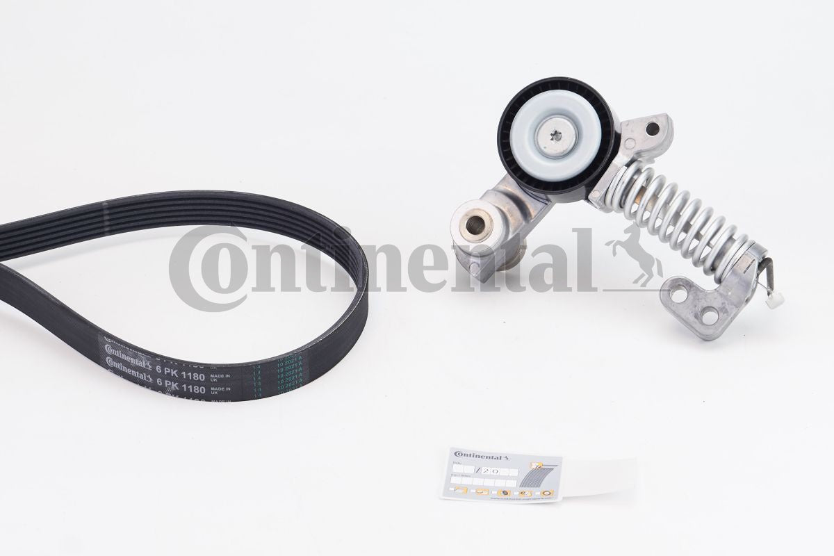 Set curea transmisie cu caneluri 6PK1180K4 CONTINENTAL CTAM