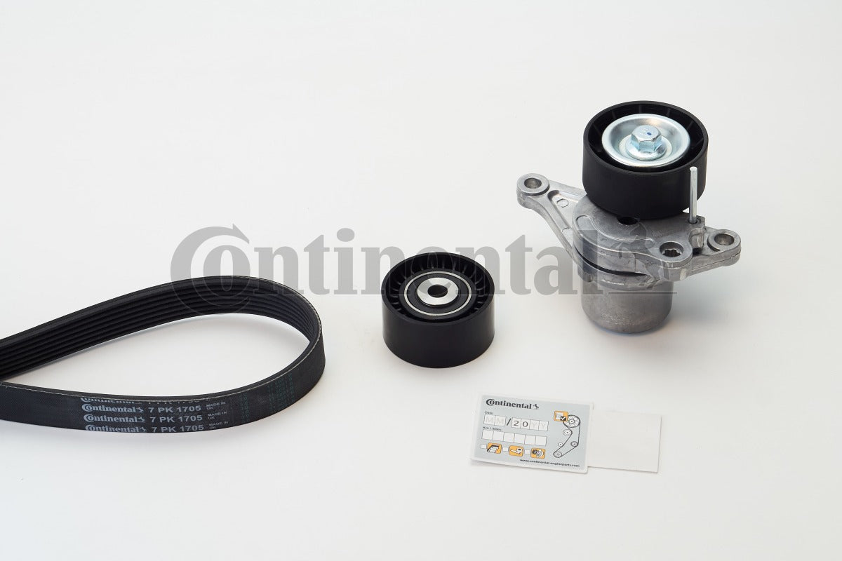 Set curea transmisie cu caneluri 7PK1705K1 CONTINENTAL CTAM