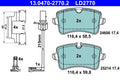 set placute frana,frana disc 13.0470-2770.2 ATE