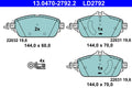 set placute frana,frana disc 13.0470-2792.2 ATE