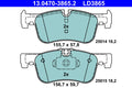 set placute frana,frana disc 13.0470-3865.2 ATE