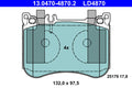 Set placute frana ATE 13.0470-4870.2