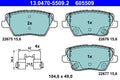 set placute frana,frana disc 13.0470-5509.2 ATE