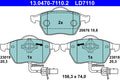 set placute frana,frana disc 13.0470-7110.2 ATE