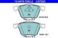 set placute frana,frana disc 13.0470-7243.2 ATE