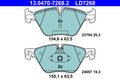 set placute frana,frana disc 13.0470-7268.2 ATE