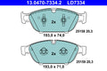 set placute frana,frana disc 13.0470-7334.2 ATE
