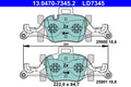 set placute frana,frana disc 13.0470-7345.2 ATE