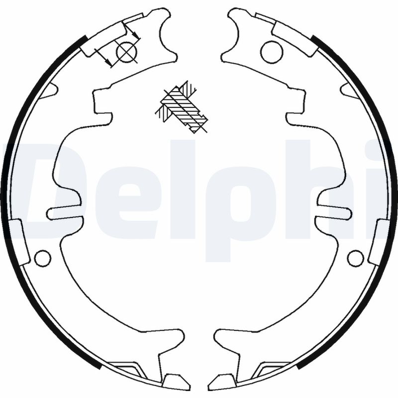 Set saboti frana, frana de mana LS1892 DELPHI