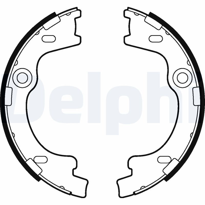 Set saboti frana, frana de mana LS2012 DELPHI
