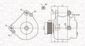Generator / Alternator 063731729010 MAGNETI MARELLI