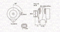 Generator / Alternator 063731960010 MAGNETI MARELLI