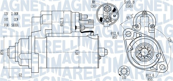 starter 063721393010 MAGNETI MARELLI