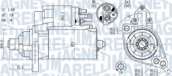 Electromotor MAGNETI MARELLI 063721397010