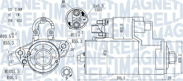 starter 063721521010 MAGNETI MARELLI