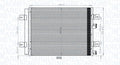 Condensator, climatizare 350203765000 MAGNETI MARELLI