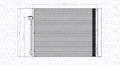 Condensator, climatizare 350203795000 MAGNETI MARELLI