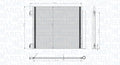 Condensator, climatizare 350203832000 MAGNETI MARELLI
