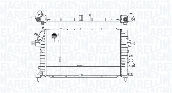 Radiator, racire motor 350213176100 MAGNETI MARELLI