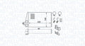 Schimbator caldura, incalzire habitaclu 350218438000 MAGNETI MARELLI