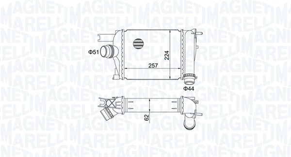 Intercooler MAGNETI MARELLI 351319205170