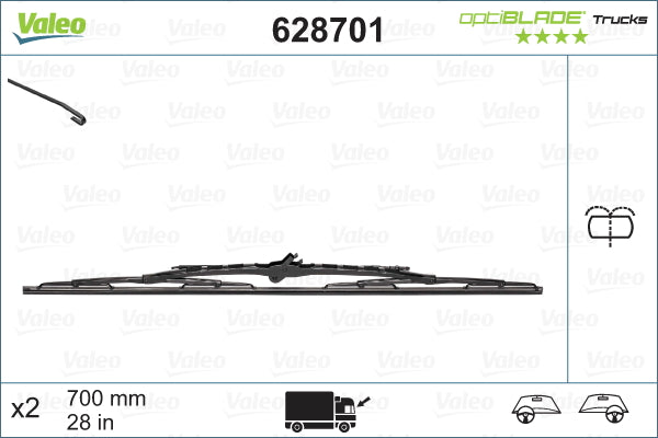 STERGATOR VALEO OPTIBLADE TRUCK 700 MM