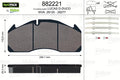 set placute frana,frana disc 882221 VALEO