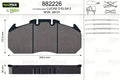 set placute frana,frana disc 882226 VALEO
