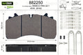 set placute frana,frana disc 882250 VALEO