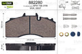 set placute frana,frana disc 882280 VALEO