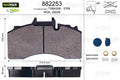 set placute frana,frana disc 882253 VALEO