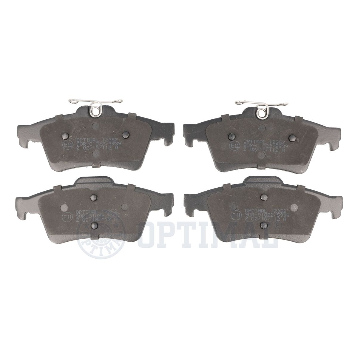 set placute frana,frana disc BP-12352 OPTIMAL