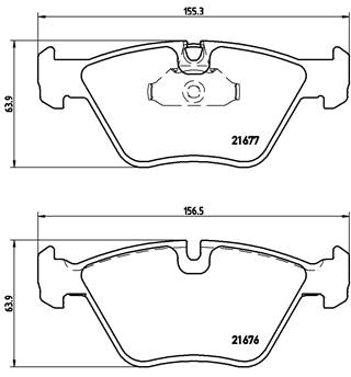 set placute frana,frana disc P 06 022 BREMBO