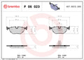 set placute frana,frana disc P 06 023 BREMBO