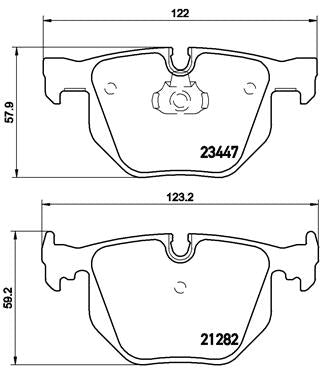 set placute frana,frana disc P 06 029 BREMBO