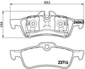 set placute frana,frana disc P 06 032 BREMBO
