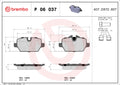 set placute frana,frana disc P 06 037 BREMBO