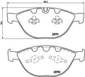 set placute frana,frana disc P 06 047 BREMBO