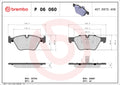 set placute frana,frana disc P 06 060 BREMBO