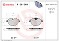 set placute frana,frana disc P 06 064 BREMBO