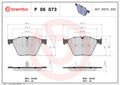 set placute frana,frana disc P 06 073 BREMBO
