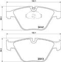 set placute frana,frana disc P 06 081 BREMBO