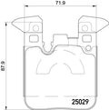 set placute frana,frana disc P 06 087 BREMBO