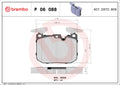 set placute frana,frana disc P 06 088 BREMBO