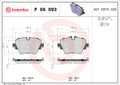set placute frana,frana disc P 06 093 BREMBO