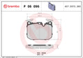 set placute frana,frana disc P 06 096 BREMBO