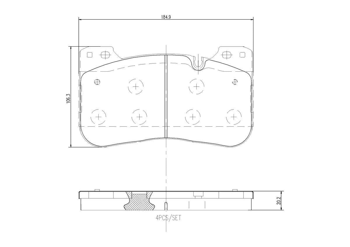 Set placute frana BREMBO P 06 100