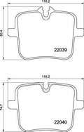 set placute frana,frana disc P 06 109 BREMBO