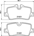 set placute frana,frana disc P 06 113 BREMBO