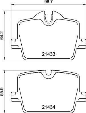 set placute frana,frana disc P 06 114 BREMBO